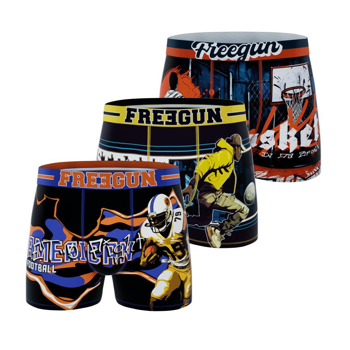 Boxer Homme FREEGUN En Microfibre – Confortable, Respirant Et Stretch