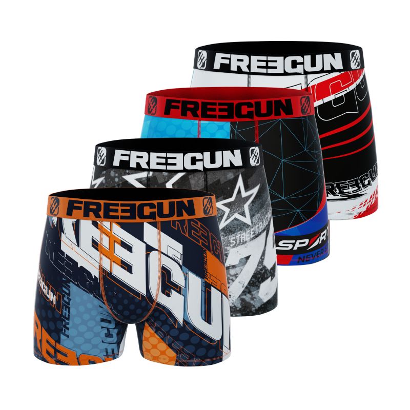 Lot de 4 Boxers Freegun garçon Racing Freegun - 1