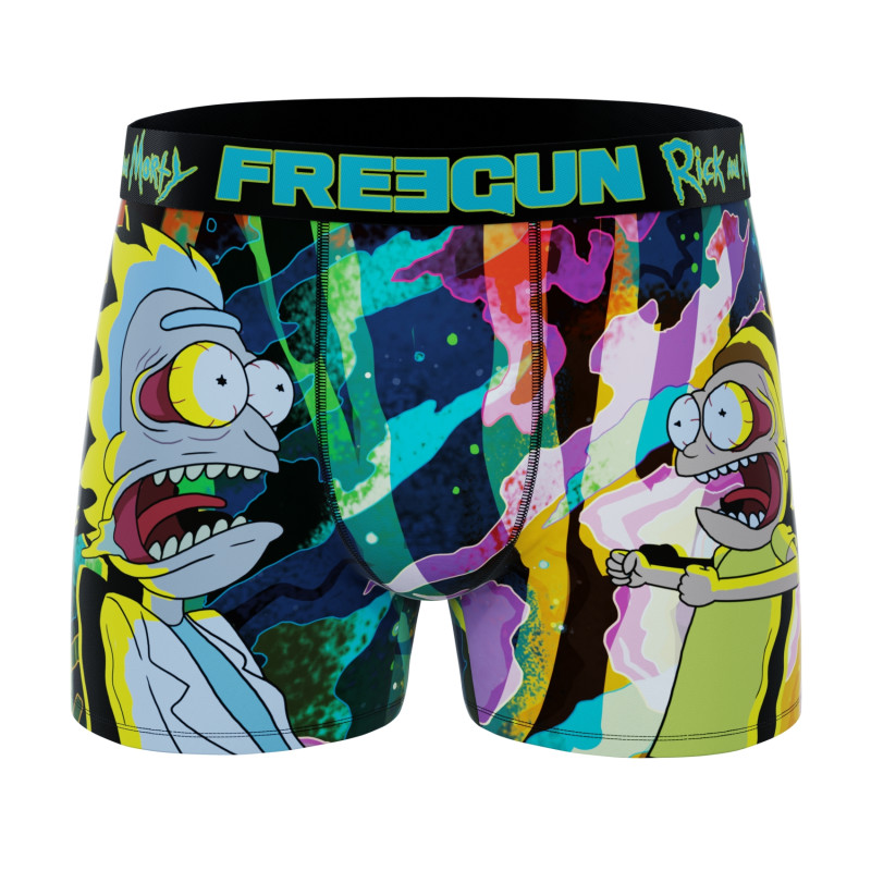Pack of 4 men's Rick and Morty Boxers G1 Freegun - 3