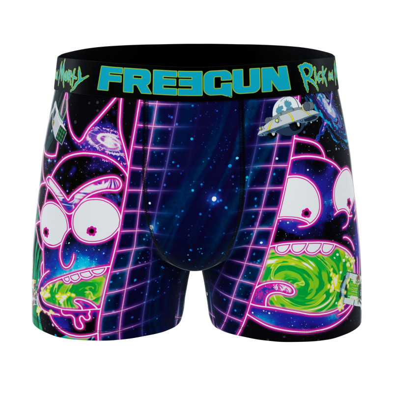 Pack of 4 men's Rick and Morty Boxers G1 Freegun - 7