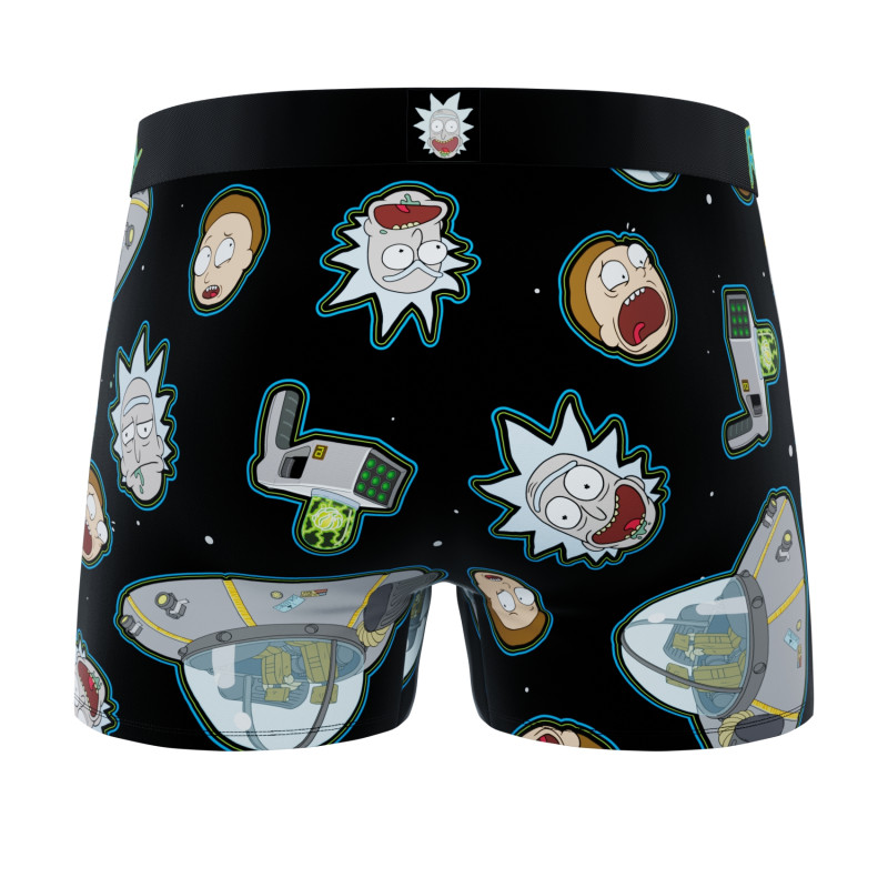 Pack of 4 men's Rick and Morty Boxers G1 Freegun - 10