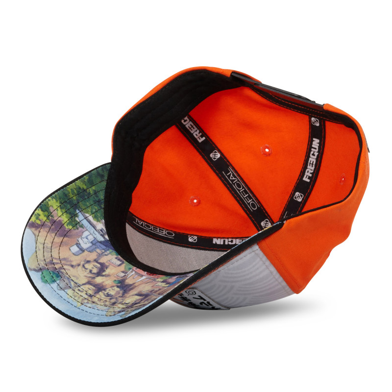 Casquette homme snapback gris et orange Naruto Classic Finger