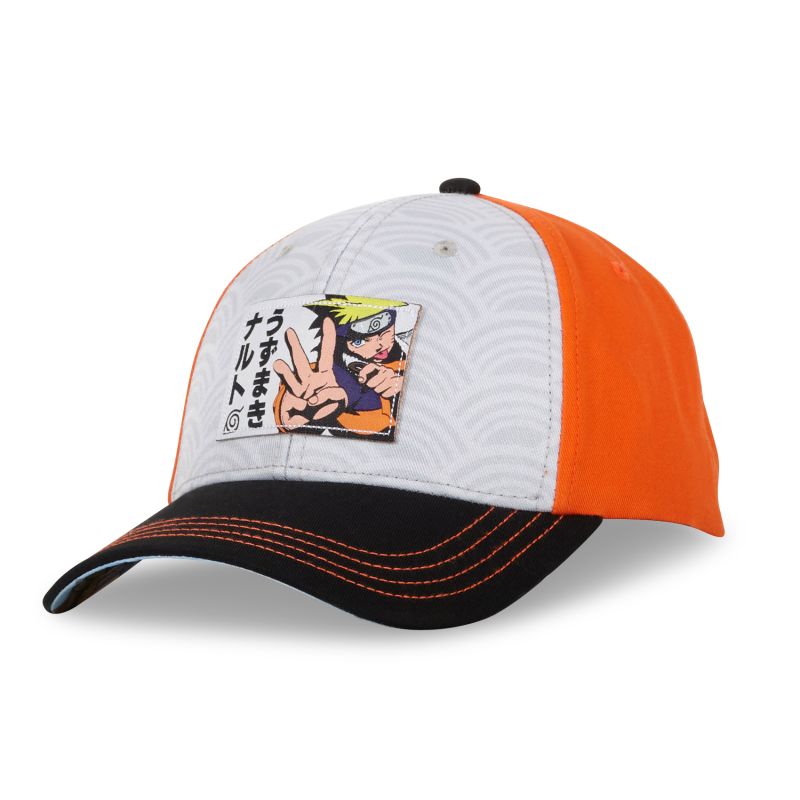 freegun Casquette enfant snapback gris et orange Naruto Classic Finger