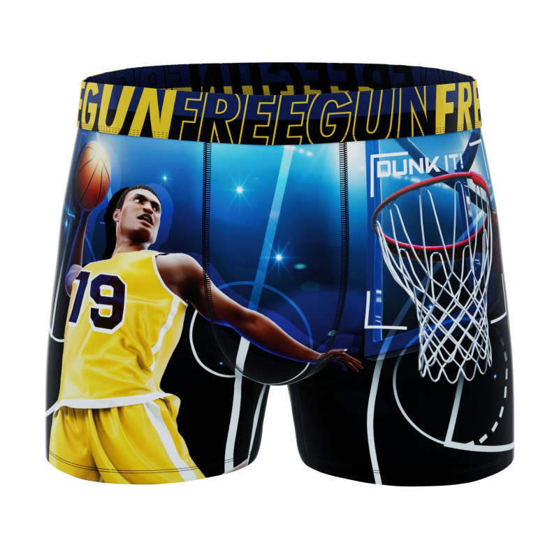 Lot de 3 Boxers Microfibre Garcon Confort, Respirant, Stretch Imprimé Sport Garantie 2 ans | FREEGUN