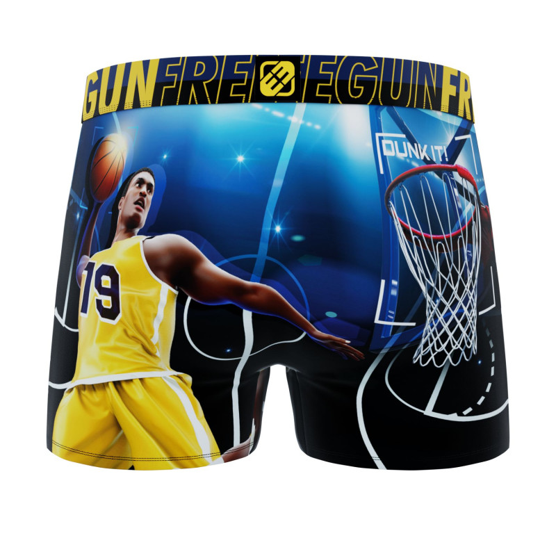 Lot de 3 Boxers Microfibre Garcon Confort, Respirant, Stretch Imprimé Sport Garantie 2 ans | FREEGUN