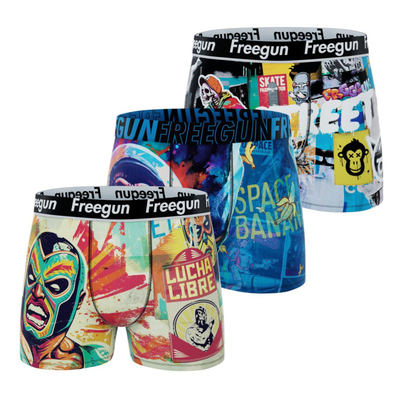 Lot de 3 boxers enfant Garantie 2 ans Pop Summer Art