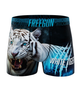 Lot de 4 Boxers Microfibre garcon Confort, Respirant, Stretch Imprimé Animals Garantie 2 ans | FREEGUN