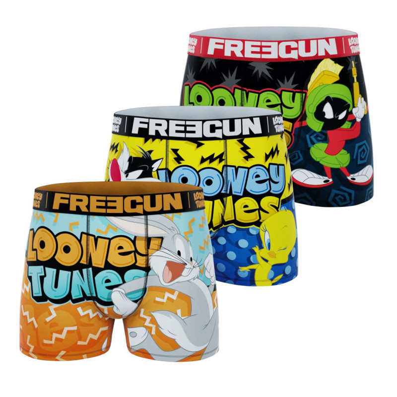 Lot de 3 boxers enfant Looney Tunes Bugs Bunny Gorminet Marvin