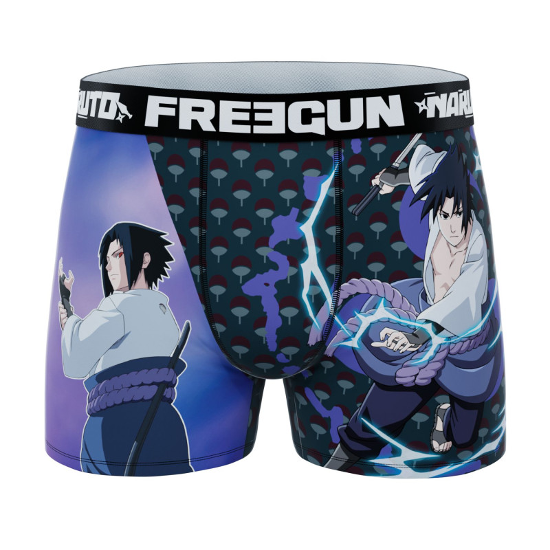 Lot de 4 Boxers Microfibre garcon Naruto Shippuden Imprimé | FREEGUN