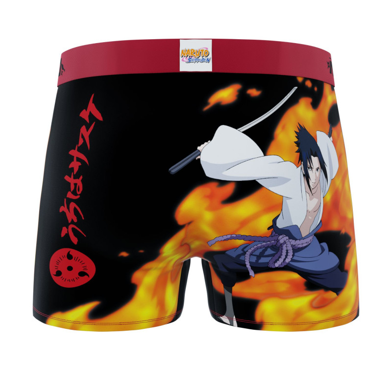 Lot de 4 Boxers Microfibre garcon Naruto Shippuden Imprimé | FREEGUN