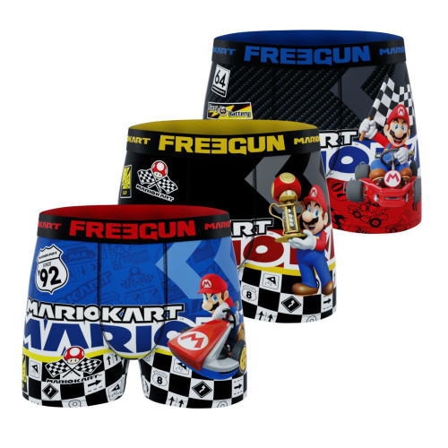 Lot de 3 boxers enfant Super Mario Kart