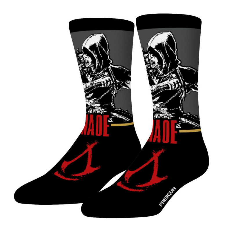 Lot de 4 Paires de Chaussettes homme Tennis Assassin's Creed Imprimé - Freegun