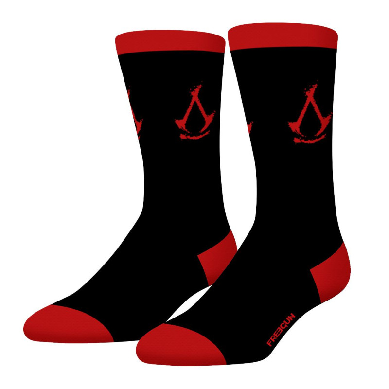 Lot de 4 Paires de Chaussettes homme Tennis Assassin's Creed Imprimé - Freegun