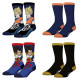 Lot de 4 Paires de Chaussettes homme Tennis Dragon Ball Z Goku, Vegeta Imprimé - Freegun
