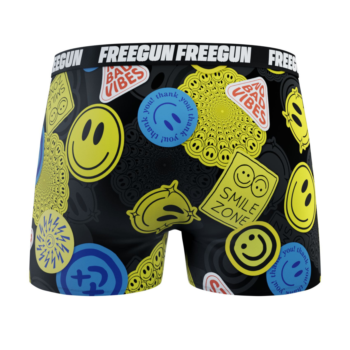Lot De 5 Boxers Enfant Freegun En Microfibre - Motifs Imprimés - 92% Polyester 8% élasthanne - Confortables Et Fun
