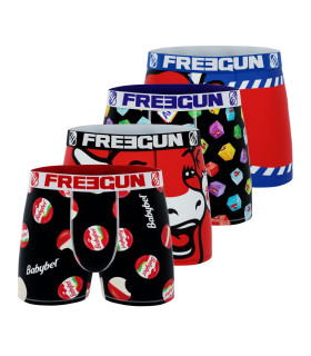 Lot de 4 Boxers Microfibre garcon La Vache Qui Rit Imprimé | FREEGUN