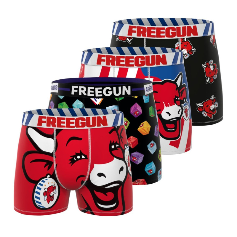 Lot de 4 boxers homme en coton la Vache qui Rit