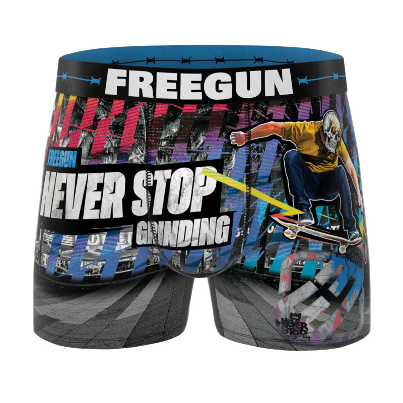 Lot de 3 Boxers Microfibre homme Imprimé Summer Sport Garantie 2 ans | FREEGUN