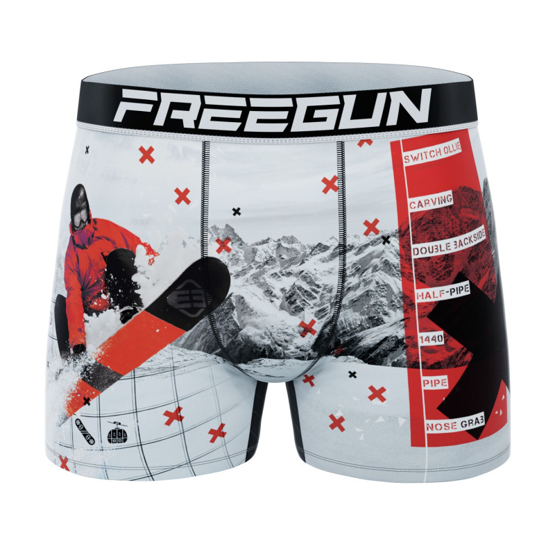 Lot de 4 Boxers Microfibre homme Imprimé Xtreme Garantie 2 ans | FREEGUN