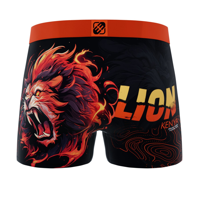 Lot de 4 Boxers Microfibre homme Imprimé Animals Garantie 2 ans | FREEGUN