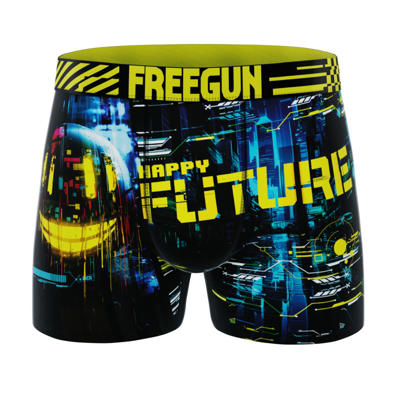 Lot de 4 Boxers Microfibre homme Confort, Respirant, Stretch Imprimé Gaming Garantie 2 ans | FREEGUN