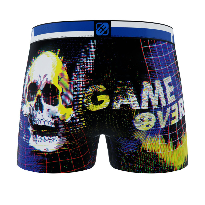 Lot de 4 boxers homme Glitchy Pop Garantie 2 ans