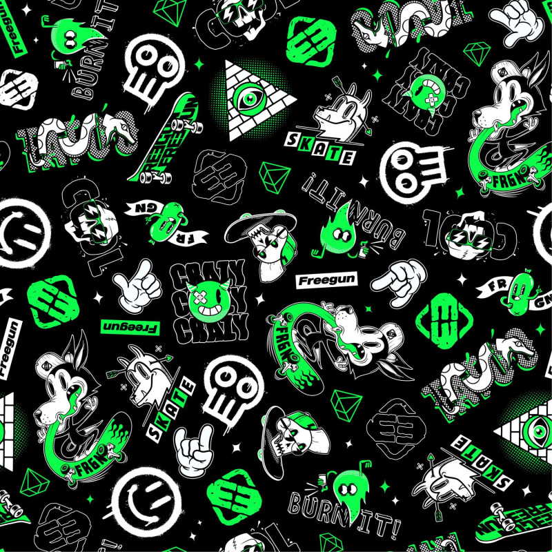 Lot de 4 Boxers Microfibre garcon Imprimé Skull Garantie 2 ans | FREEGUN