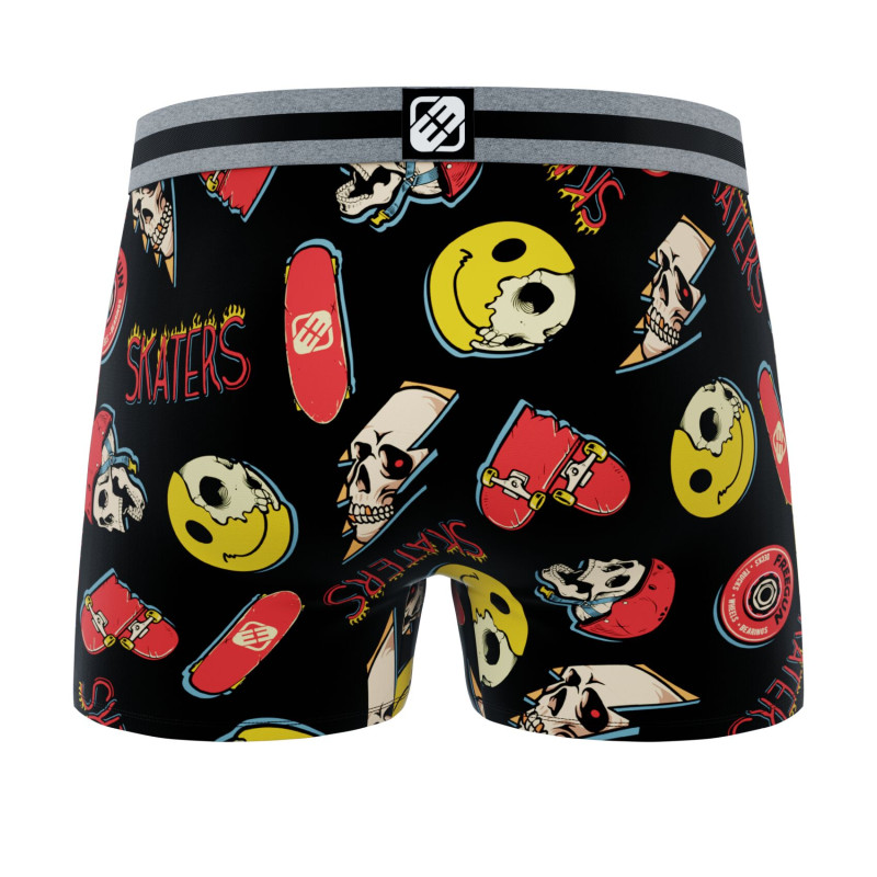 Lot de 4 Boxers Microfibre garcon Imprimé Skull Garantie 2 ans | FREEGUN