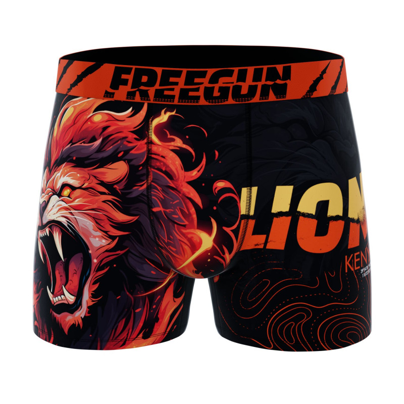 Lot de 4 Boxers Microfibre garcon Imprimé Animals Garantie 2 ans | FREEGUN