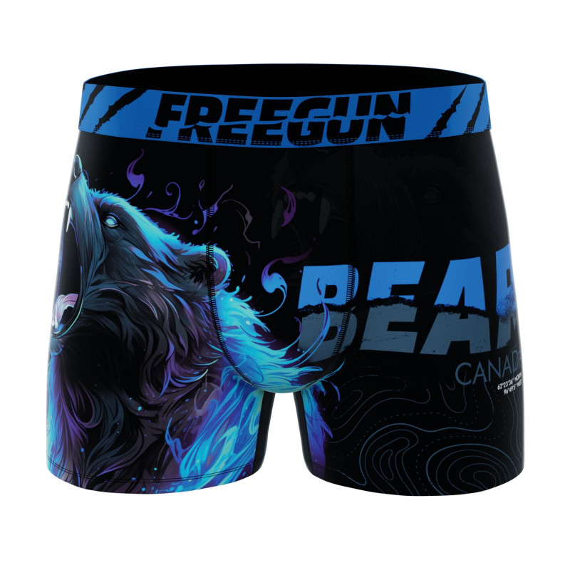 Lot de 4 Boxers Microfibre garcon Imprimé Animals Garantie 2 ans | FREEGUN
