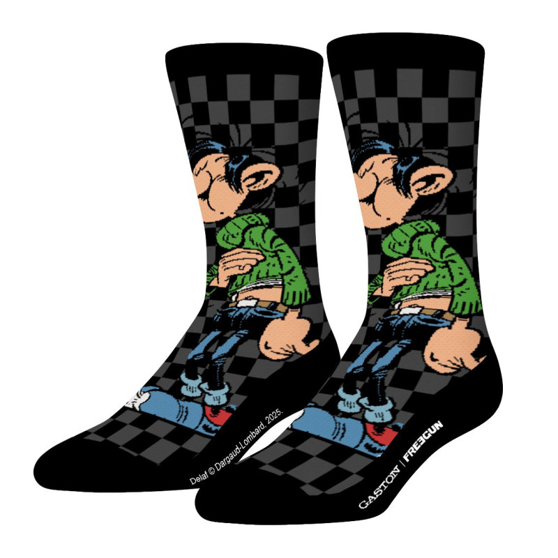 Lot de 4 Paires de Chaussettes homme Gaston La Gaffe  Imprimé - Freegun
