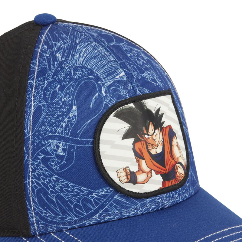 Casquette Baseball Dragon Ball Z Goku Snapback - Bleue - Freegun