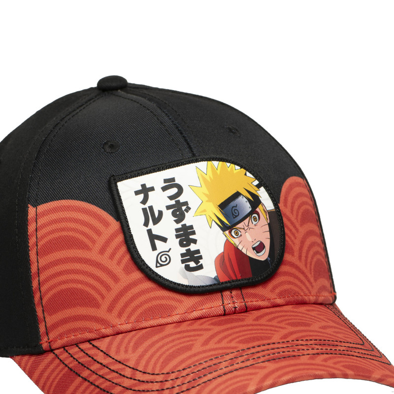 Casquette Baseball Naruto Shippuden Snapback - Orange, Noire - Freegun