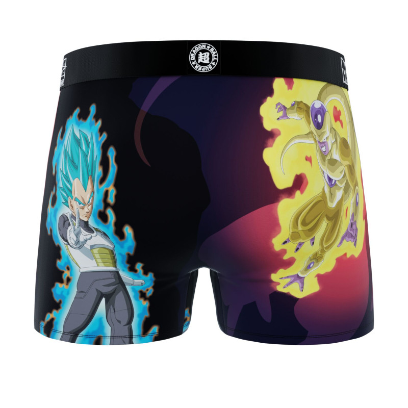 Lot de 4 Boxers Microfibre homme Dragon Ball Super Goku, Vegeta, Beerus, Golden Freezer Imprimé | FREEGUN