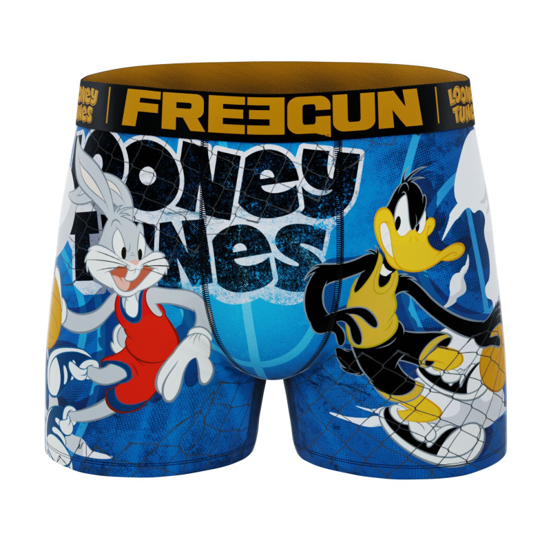 Lot de 4 Boxers Microfibre homme Looney Tunes Bugs Bunny, Taz, Titi, Daffy Duck Imprimé | FREEGUN