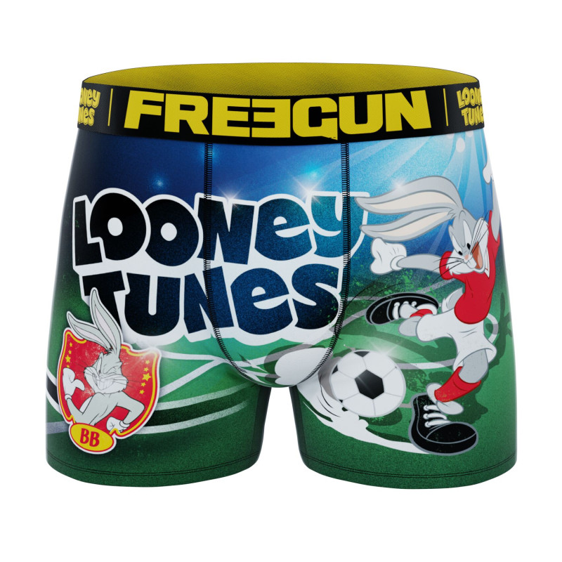 Lot de 4 Boxers Microfibre homme Looney Tunes Bugs Bunny, Taz, Titi, Daffy Duck Imprimé | FREEGUN