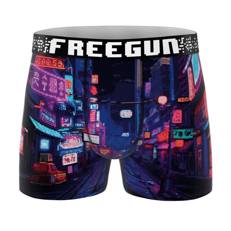 Lot de 4 Boxers Microfibre garcon Confort, Respirant, Stretch Imprimé Gaming Garantie 2 ans | FREEGUN