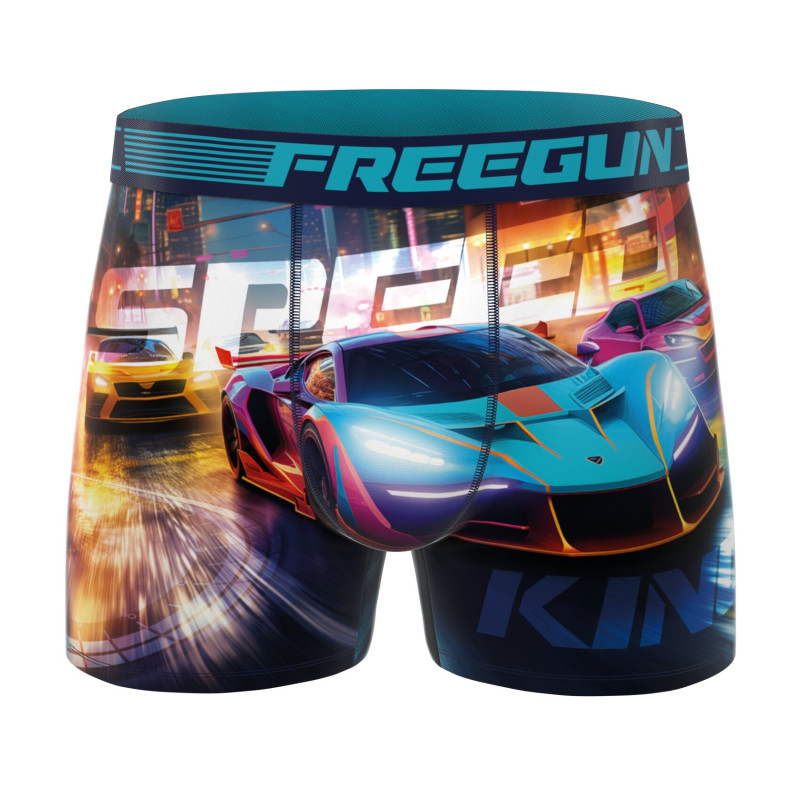 Lot de 4 Boxers Microfibre garcon Confort, Respirant, Stretch Imprimé Gaming Garantie 2 ans | FREEGUN