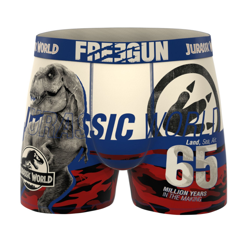 Lot de 4 Boxers Microfibre garcon Jurassic World Imprimé | FREEGUN