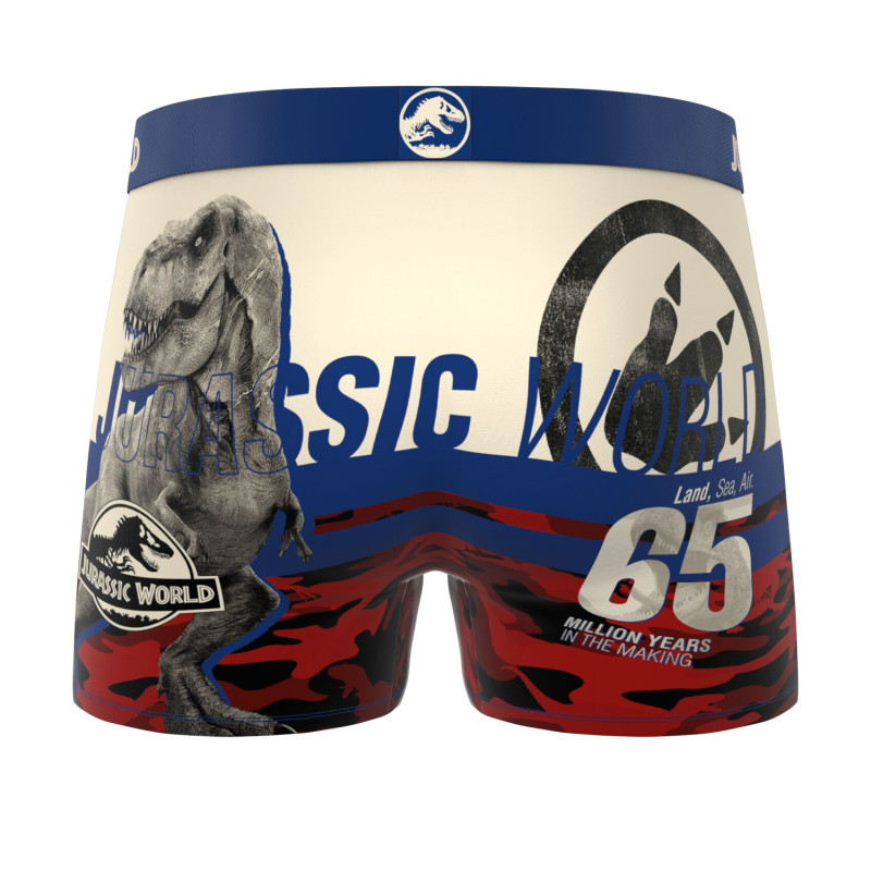 Lot de 4 Boxers Microfibre garcon Jurassic World Imprimé | FREEGUN
