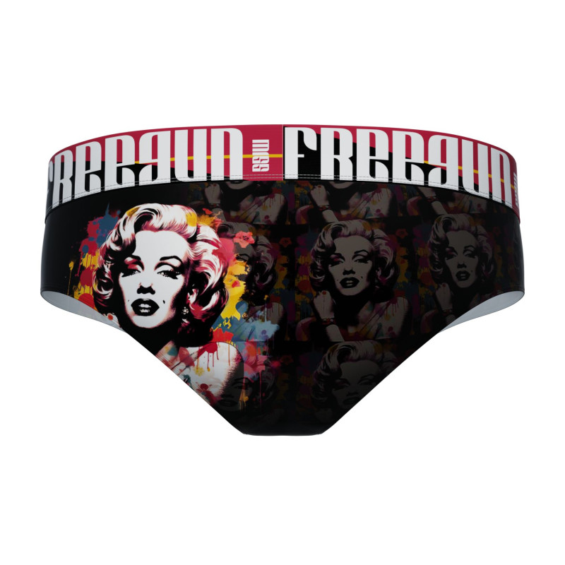 Lot de 4 Culottes Microfibre femme Imprimé Pop Art | FREEGUN