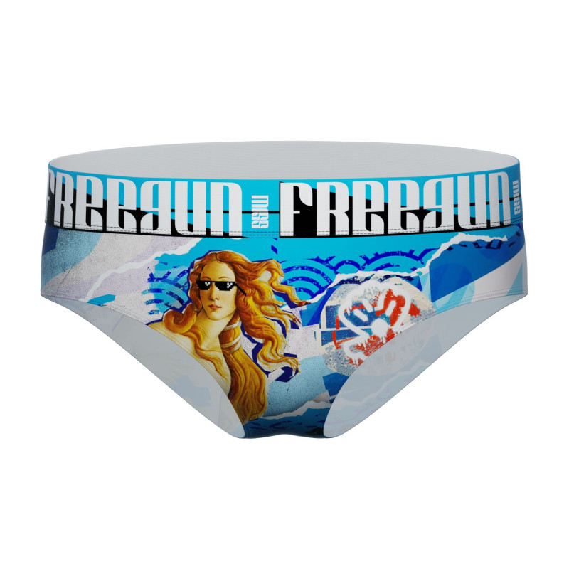 Lot de 4 Culottes Microfibre femme Imprimé Pop Art | FREEGUN