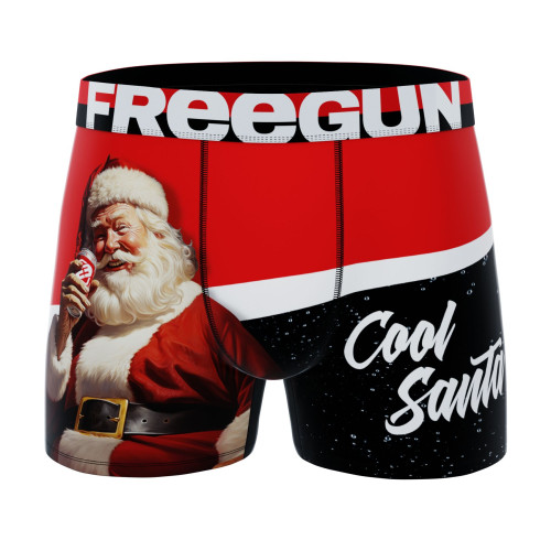 Lot de 3 Boxers Microfibre homme Confort, Respirant, Stretch Imprimé Xmas Garantie 2 ans | FREEGUN