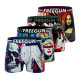 Lot de 4 Boxers Microfibre homme Confort, Respirant, Stretch Imprimé Usa Garantie 2 ans | FREEGUN