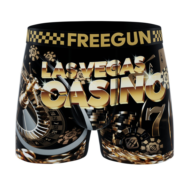Lot de 5 Boxers Microfibre homme Imprimé Usa Garantie 2 ans | FREEGUN