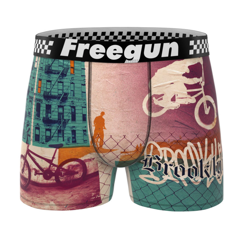 Lot de 5 Boxers Microfibre homme Imprimé Summer Sport Garantie 2 ans | FREEGUN