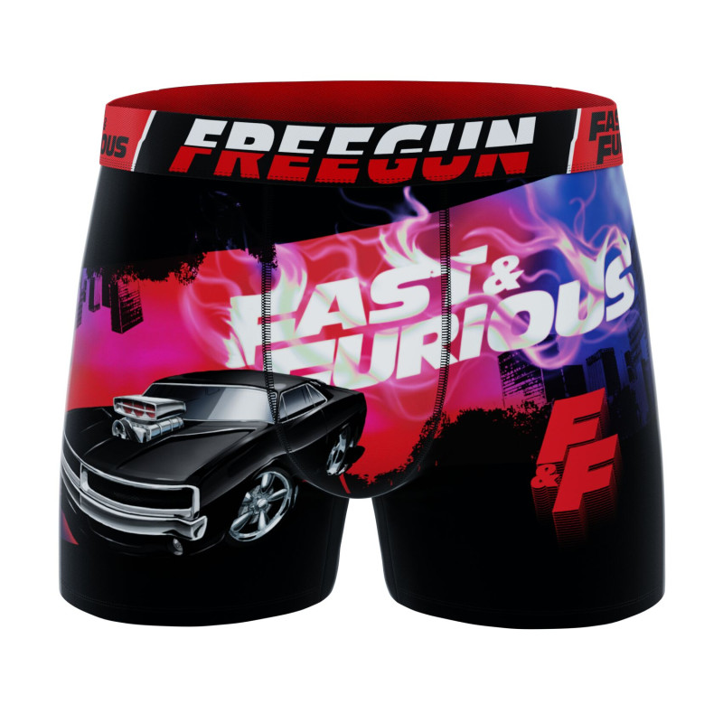 Lot de 4 Boxers Microfibre homme Fast And Furious Imprimé | FREEGUN
