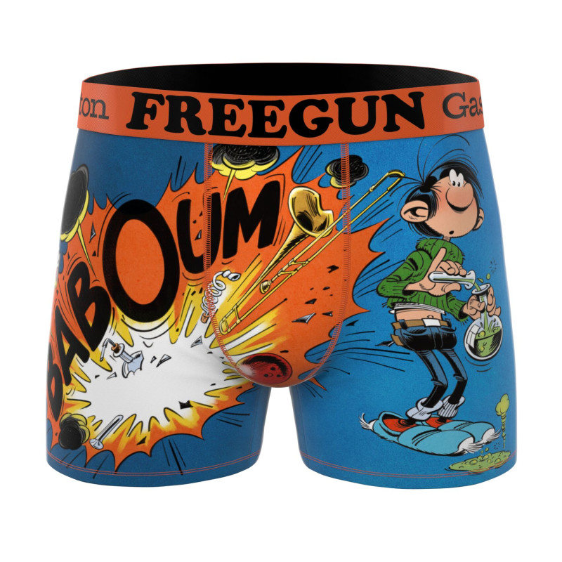 Lot de 3 Boxers Microfibre homme Gaston La Gaffe Gaston Lagaffe Imprimé | FREEGUN