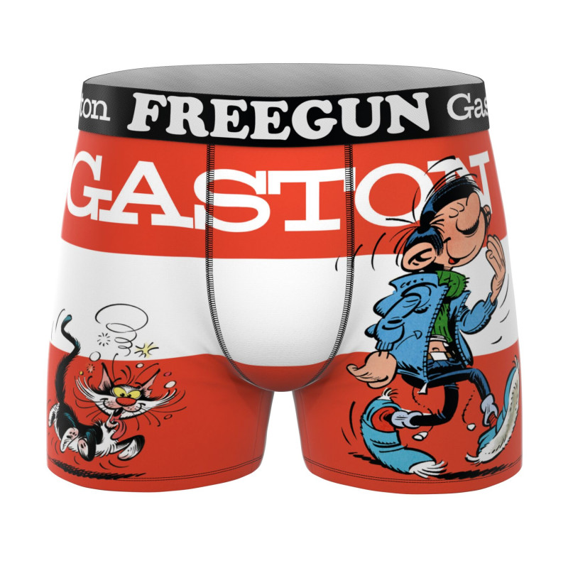 Lot de 3 Boxers Microfibre homme Gaston La Gaffe Gaston Lagaffe Imprimé | FREEGUN