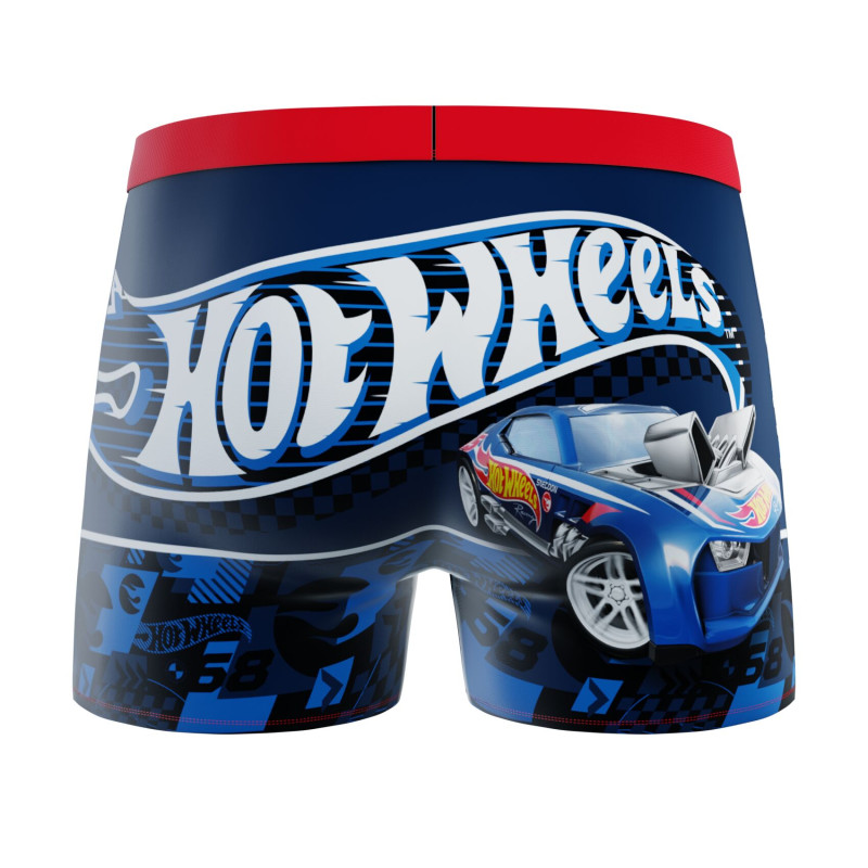 Lot de 2 boxers enfant Hot Wheels Red Car Blue Car